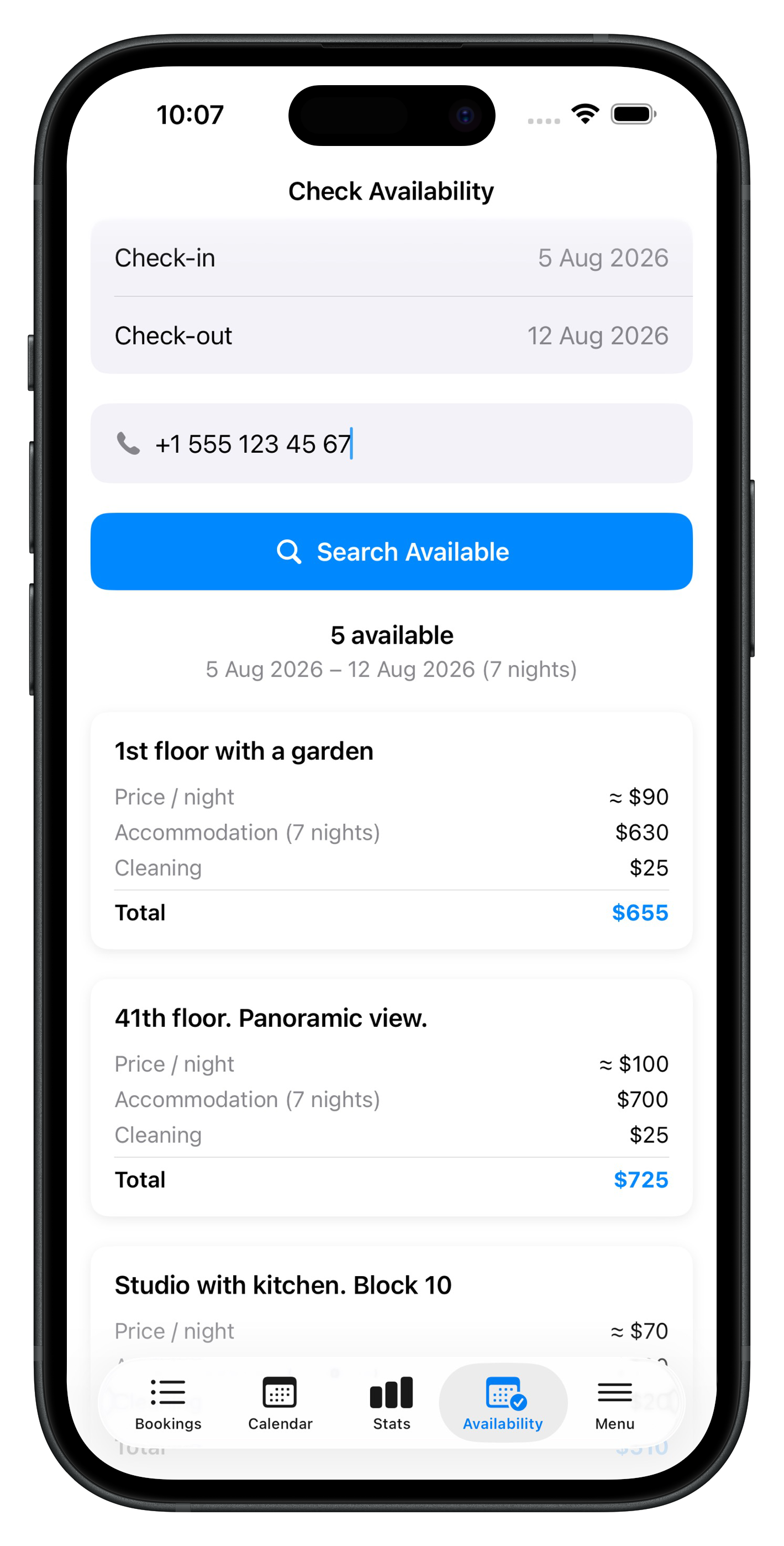 Cleaning schedule via WhatsApp